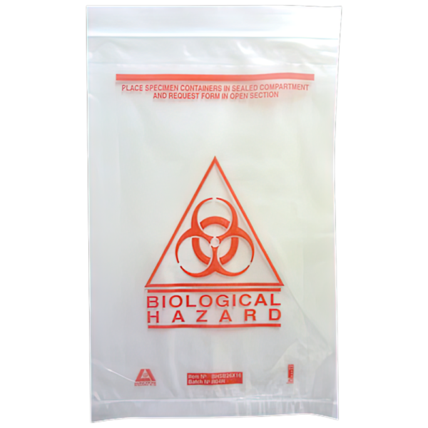Biohazard Clinical Waste Bag 255 x 160mm